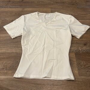 Insta slim White Compression Slimming Shirt Men’s Large Made in USA V-neck